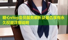 糖心vlog会员服务解析及是否享有永久权益详细说明