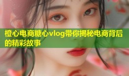 橙心电商糖心vlog带你揭秘电商背后的精彩故事