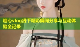糖心vlog线下精彩瞬间分享与互动体验全记录