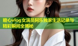糖心vlog女演员阿乐独家生活记录与精彩瞬间全揭秘