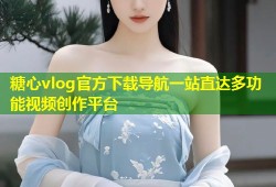 糖心vlog官方下载导航一站直达多功能视频创作平台