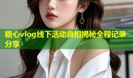 糖心vlog线下活动真相揭秘全程记录分享