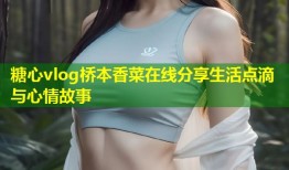 糖心vlog桥本香菜在线分享生活点滴与心情故事