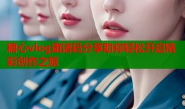 糖心vlog邀请码分享助你轻松开启精彩创作之旅