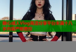 糖心成人Vlog高清分享平台未满十八岁内容严格管控