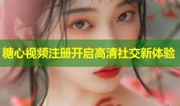 糖心视频注册开启高清社交新体验