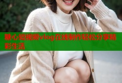 糖心短视频vlog在线制作轻松分享精彩生活
