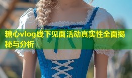 糖心vlog线下见面活动真实性全面揭秘与分析