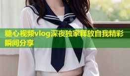 糖心视频vlog深夜独家释放自我精彩瞬间分享