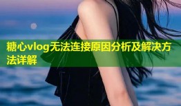 糖心vlog无法连接原因分析及解决方法详解