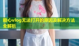 糖心vlog无法打开的原因及解决方法全解析