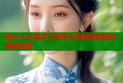 糖心vlog官方下载平台短视频剪辑分享新体验