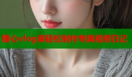 糖心vlog章轻松制作专属视频日记