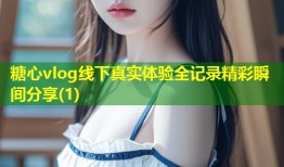 糖心vlog线下真实体验全记录精彩瞬间分享(1)