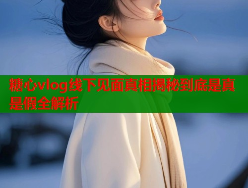 糖心vlog线下见面真相揭秘到底是真是假全解析