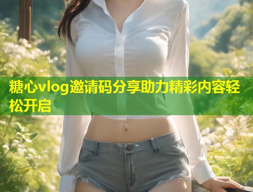 糖心vlog邀请码分享助力精彩内容轻松开启