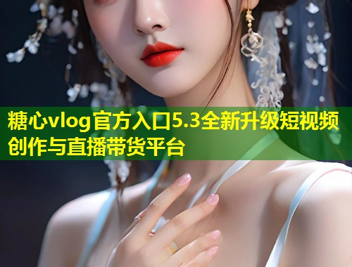 糖心vlog官方入口5.3全新升级短视频创作与直播带货平台