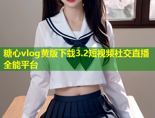 糖心vlog黄版下载3.2短视频社交直播全能平台